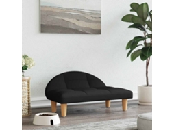 Vidaxl Cama 70x52x30 Cm Tecido Preto