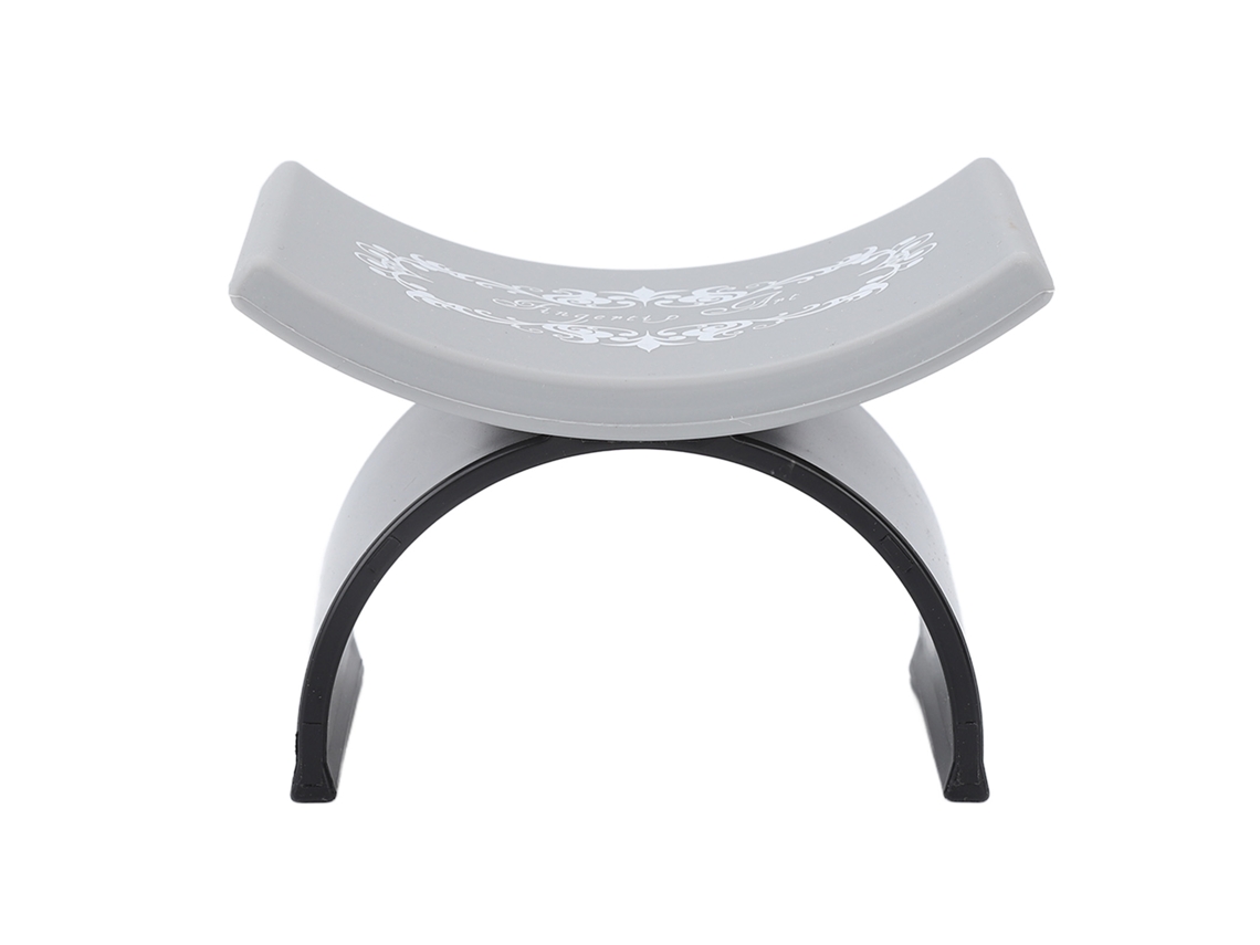 Apoio de Braço para Manicure Formato U, Almofada de Silicone Macia para Unhas Artísticas, Preta AQUAFORGE