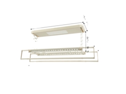 Secador De Roupas, Design Retrã¡til, Iluminaã§ã£o Led, Branco Off Oem