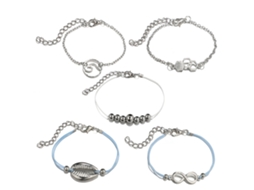 Pulseiras De Liga Com Charms Acessorios Femininos Moda