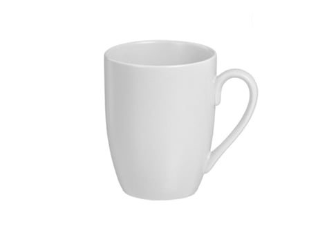 Conjunto de 6 Chávenas CAISON Branco Porcelana 350 ml Acabamento opaco