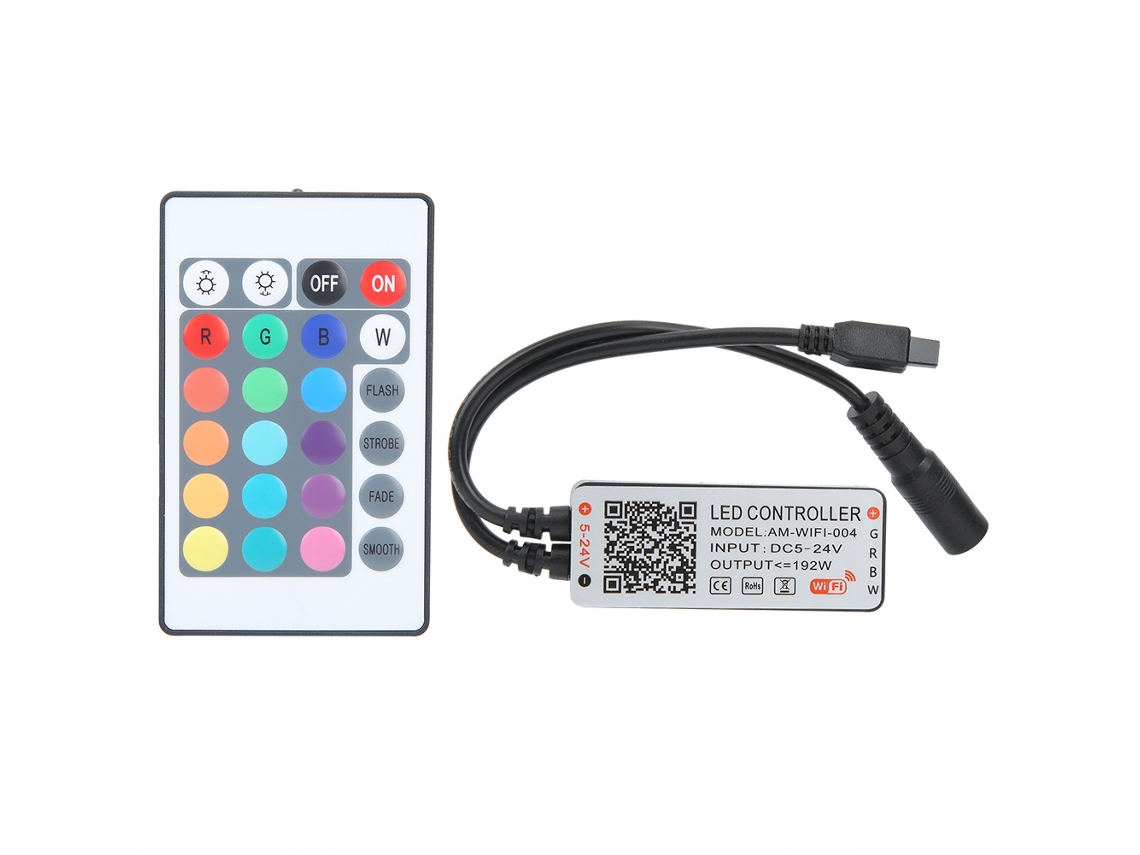 Controlador De Led Wifi Rgbw De 4 Canais Laxiscreed Para Fitas Led Inteligentes