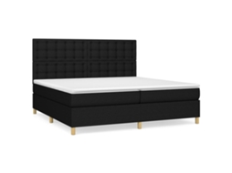 Box Spring Bed, Box Spring Beds Vidaxl Preto Tecido (200 X 200 Cm)