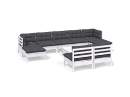 Garden Lounge Set, Garden Lounge Sets Vidaxl Branco Madeira De Pinho (n/a)