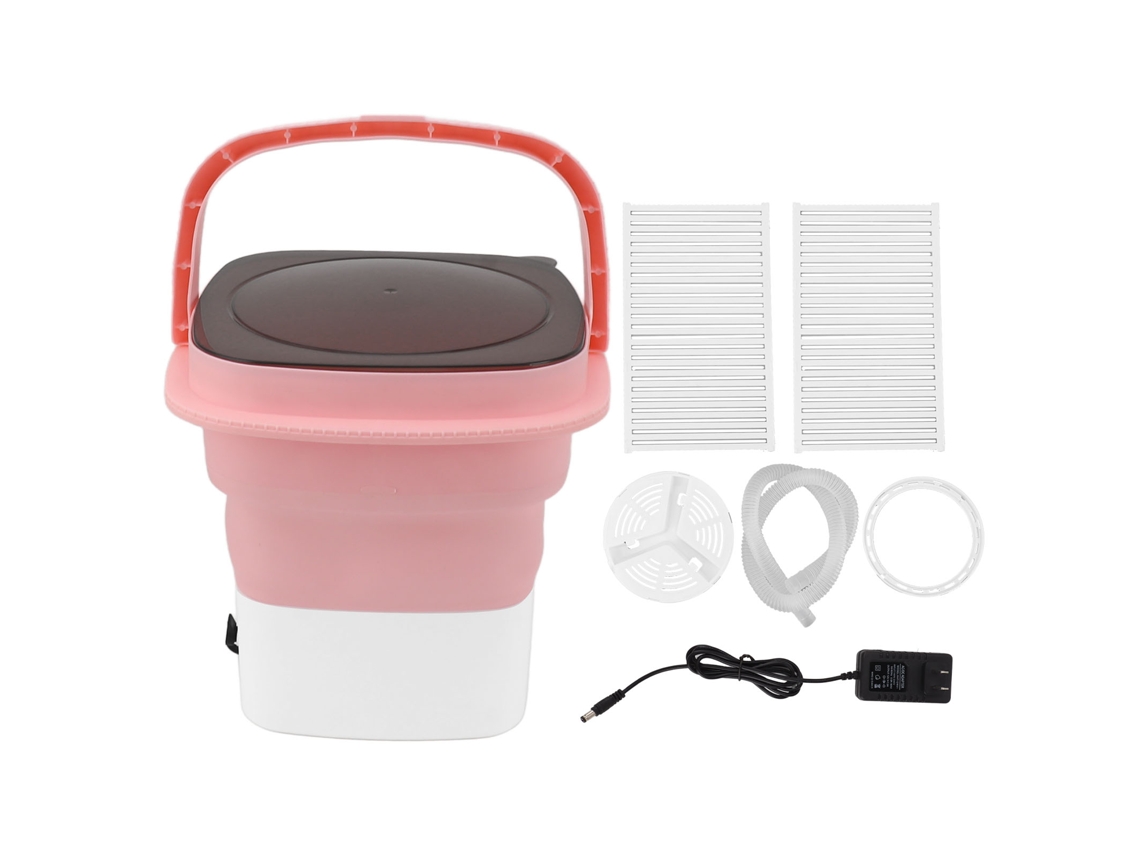 Máquina de Lavar Portátil Plegável Mini Silenciosa com Turbina Alta Potência para Rv Viagens Apartamento | S/MARCA