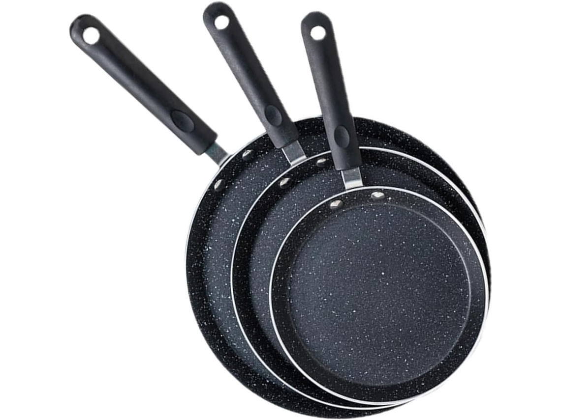 Conjunto De 3 Frigideiras Antiaderentes Multiuso Para Assar Bolos Em Camadas, Panquecas E Pratos De Café