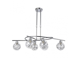 Fab 154456020 | Lâmpada Varanasi 6xg9 Cromo Regx65x30 Cm Fabrilamp