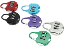 Conjunto de 6 cadeados mecânicos antifurto para bagagem BRILVIBERA