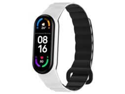 Pulseira de Silicone Bicolor Compatível com Xiaomi Mi Band 3/4/5/6/7 CHABERLU