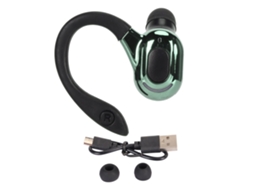 Fone De Ouvido Bluetooth 5.2 Com Som Estéreo Hifi Chamadas Hd Redução De Ruído Ipx4 À Prova D'água Preto E Verde