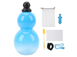 Garrafa de Gourd 800ml Azul Brilhante Portátil com Cinto