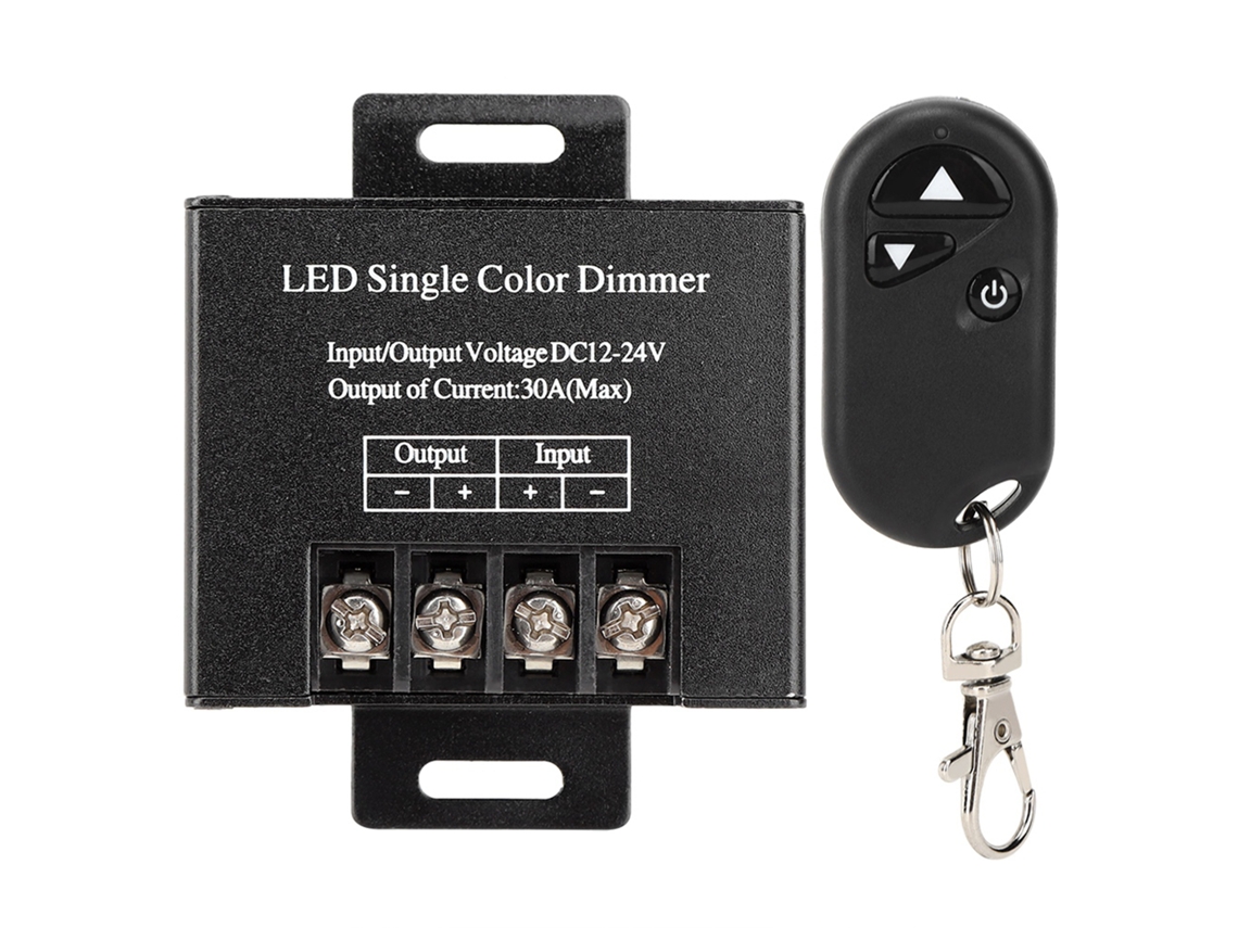 Rebe-controlador De Luz Dimmer Sem Fio Com Rf 3 Botões Dc12-24v 30a 720w