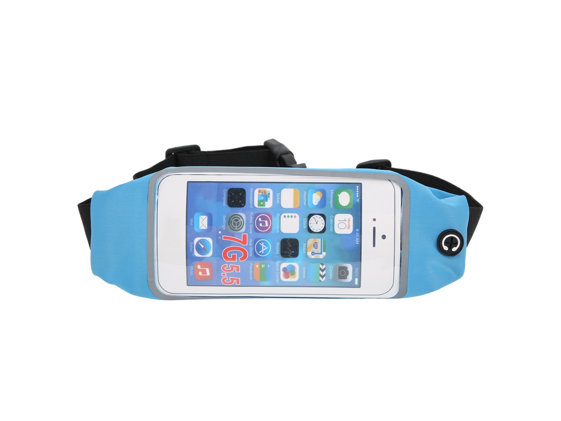 Lurelia Pochete Esportiva À Prova D'água Com Tela Sensível Ao Toque Para Celular, Cinto De Corrida Antirroubo (azul)
