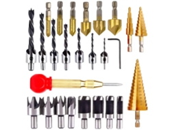 Conjunto de 26 brocas para escarear madeira Lyx