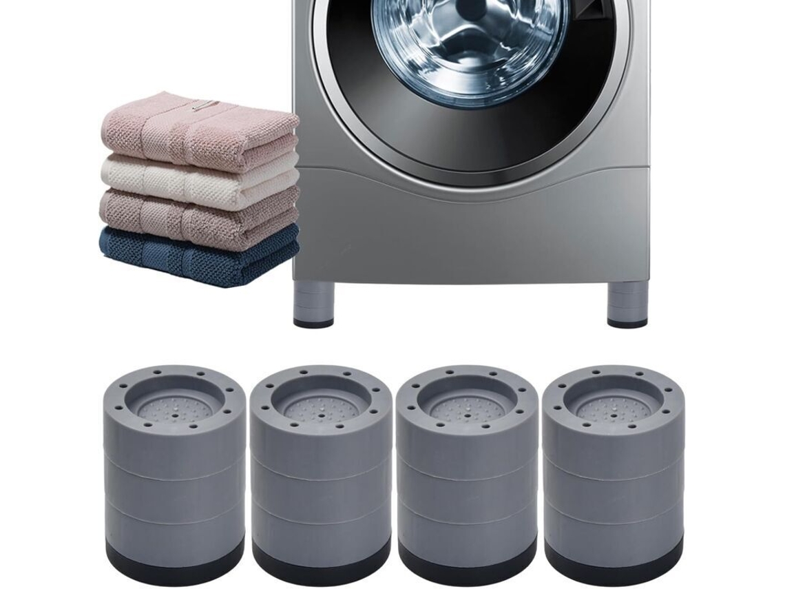Conjunto de 4 Almofadas Antivibração para Máquinas de Lavar BRILVIBERA