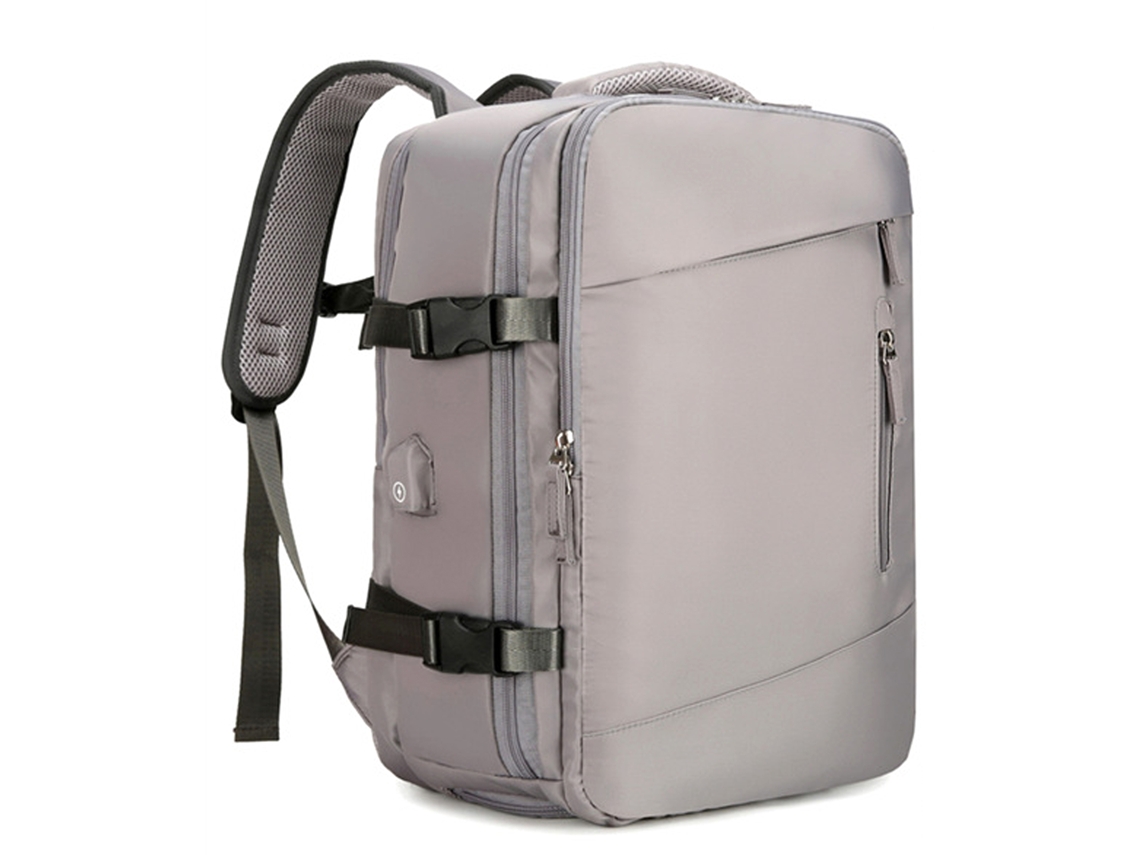 Mochila de Viagem Grande Capacidade com Porta Usb e Bolsa para Sapatos