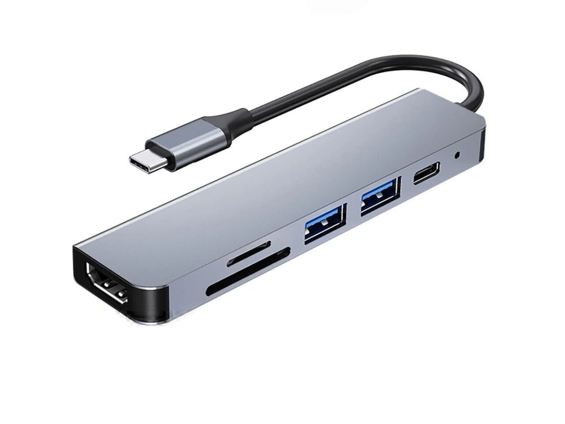 Lurelia Hub Usb-c 6 Em 1, Hdmi, Sd/tf