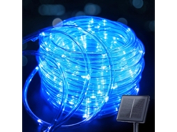 Luzes De Led Cordão, Cordão De Luzes Solares, Luzes De Fada À Prova D'água Em Tubo Fino Transparente, 32 M, 300 Luzes, 8 Modos (azul) Spqment