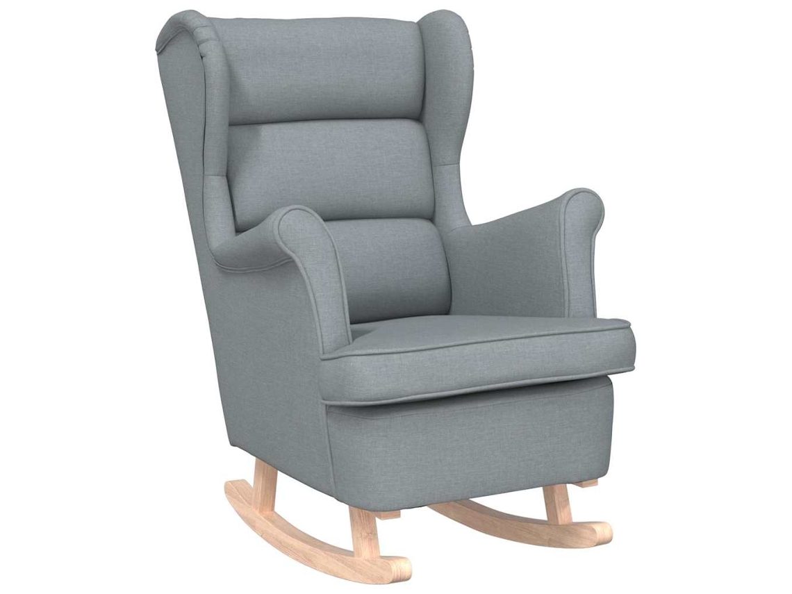 Rocking Chair, Rocking Chairs Vidaxl Cinzeto Tecido