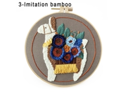 Kit Inicial De Bordado Ponto Cruz 3 Imitação De Bambu Aquaforge