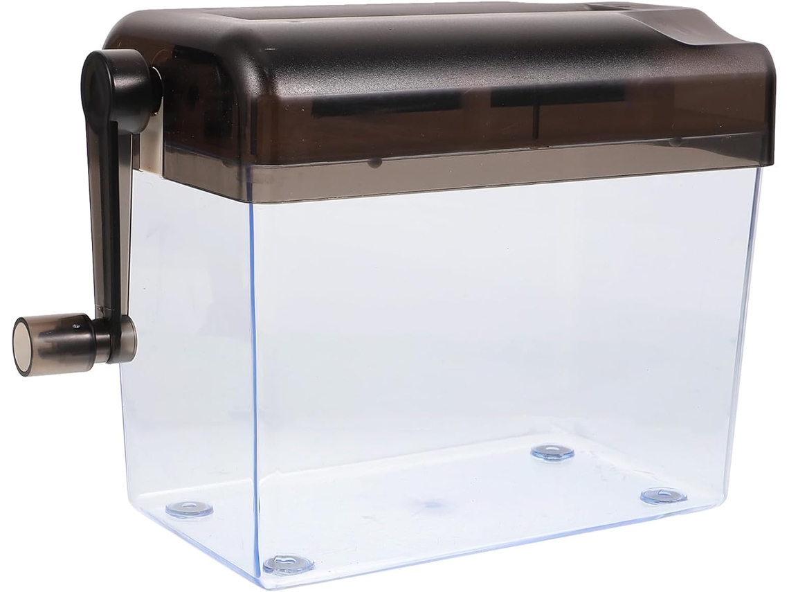 Solustre Broyeur Papier Manuel De Table Compact Destructeur De Documents For Bureau Protection