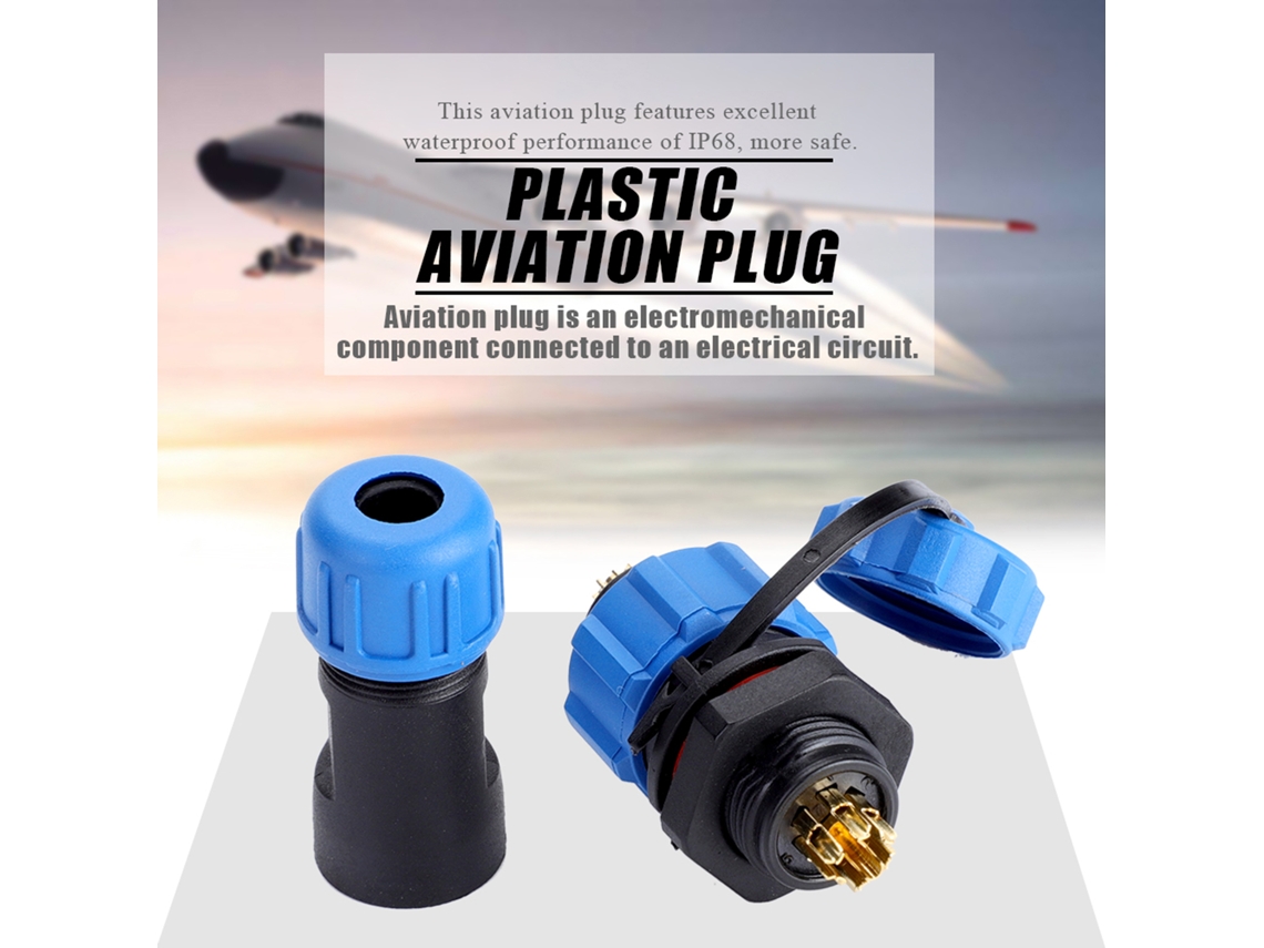 Conector Plug Ssp13 7pin À Prova D'água Plástico