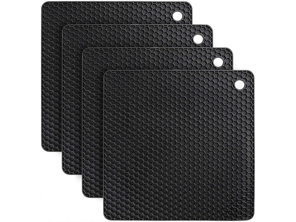 4pcs Posavasos de Silicone Antideslizante Y Resistente Al Calor para Mesa de Comedor