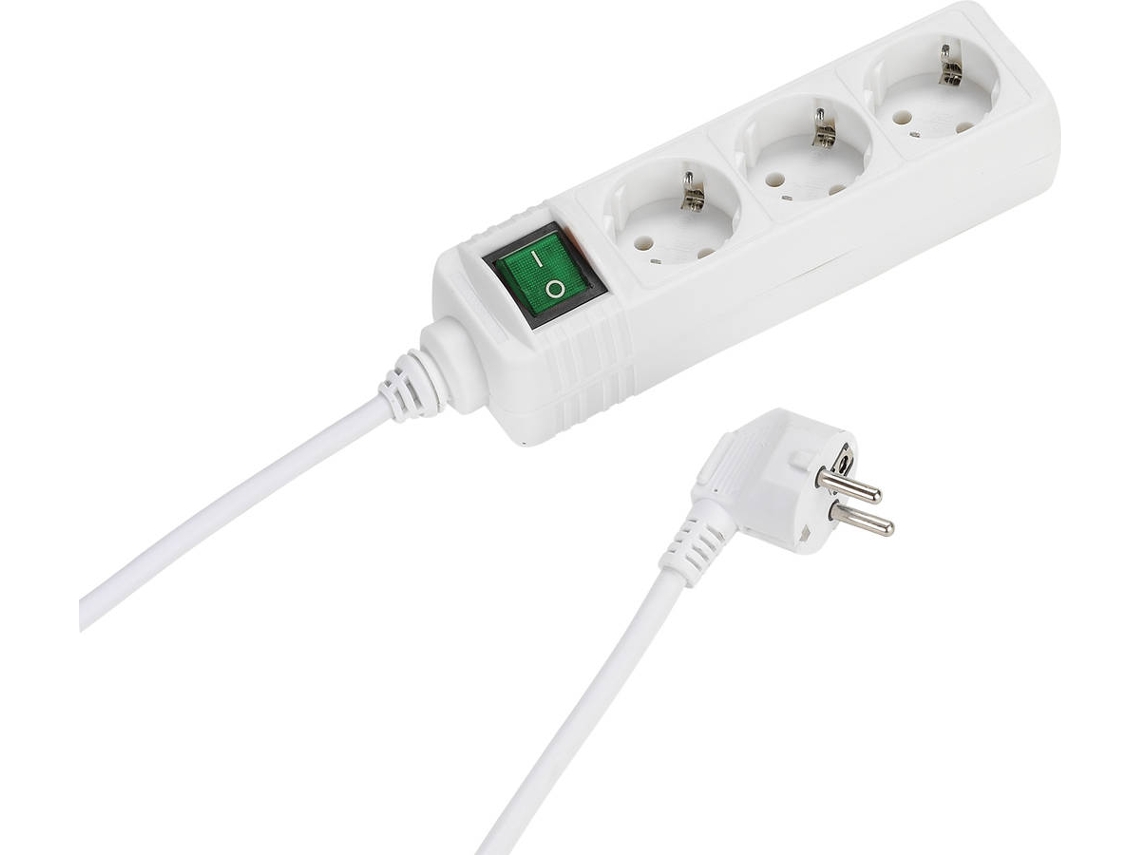 Extensão 3T VIVANCO Com Interruptor 3M (Branco)