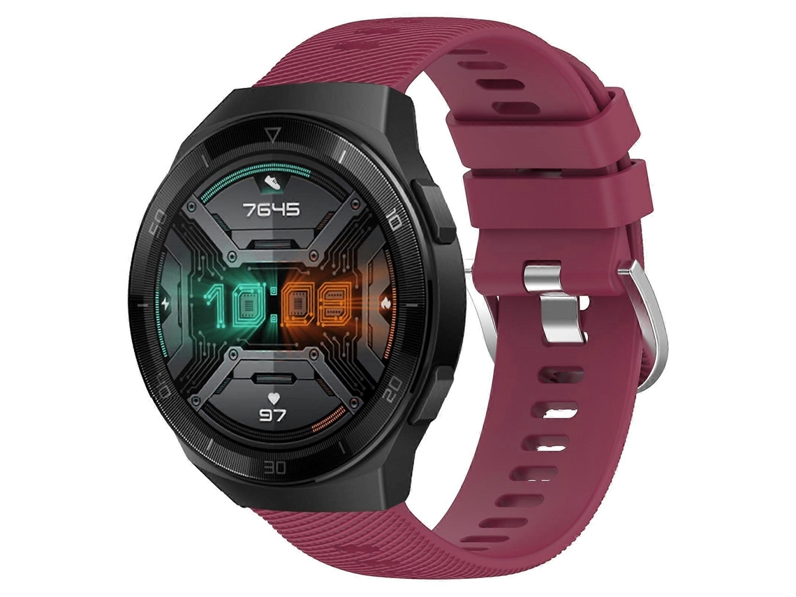 Pulseira De Silicone Macio De Cor Sólida Para Huawei Watch Gt 2e 22mm