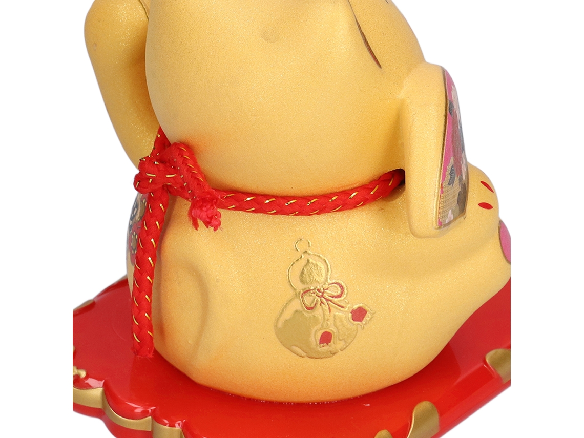 Maneki-neko (fu Lu Shuang Shou, Modelo De Mão Acenando De 4,5 Polegadas) Eoocoo