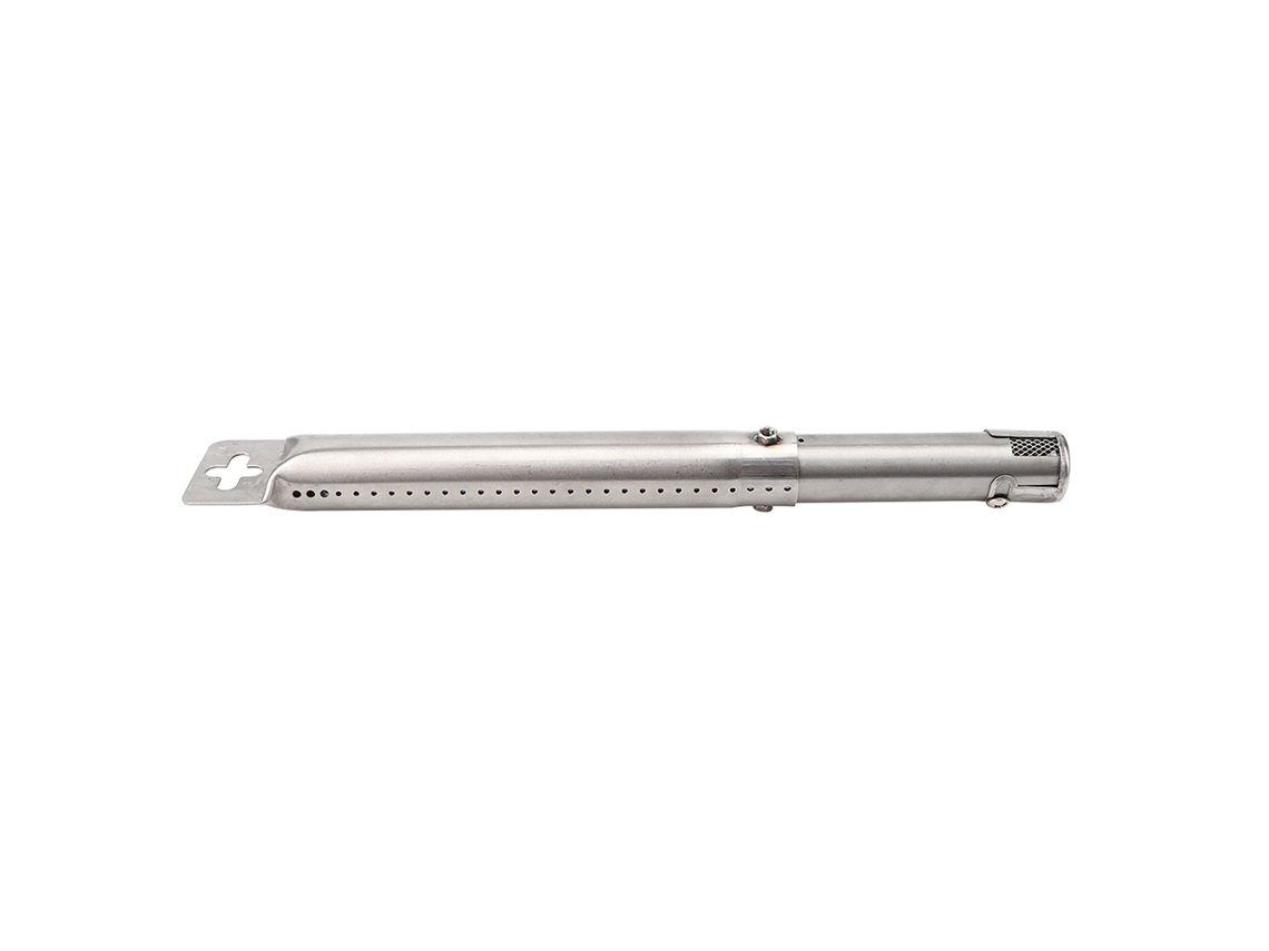 Queimador De Tubo Retangular Ajustável Inox Para Churrasqueira A Gás 4 Peças