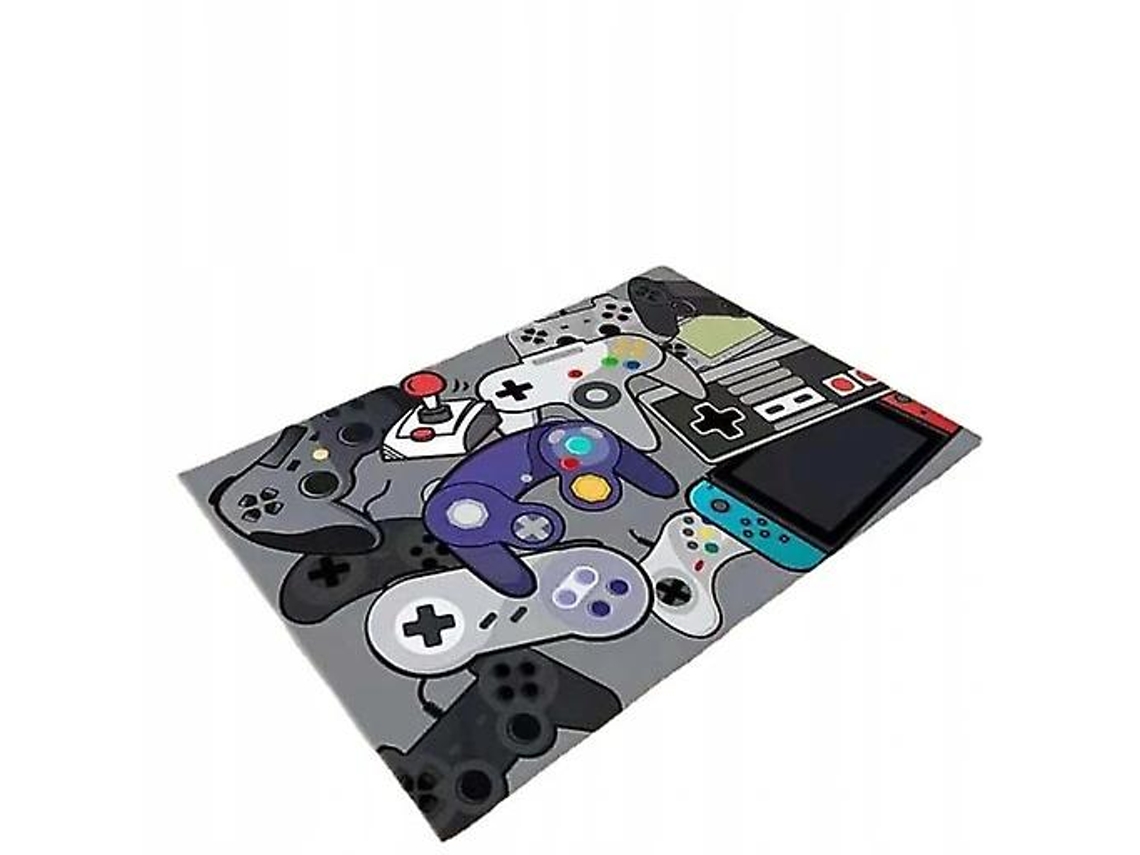Tapete para Sala de Jogos com Controle Videogame, Impressão 3d, para Decoração de Quarto Adolescentes a BRILVIBERA (a01)