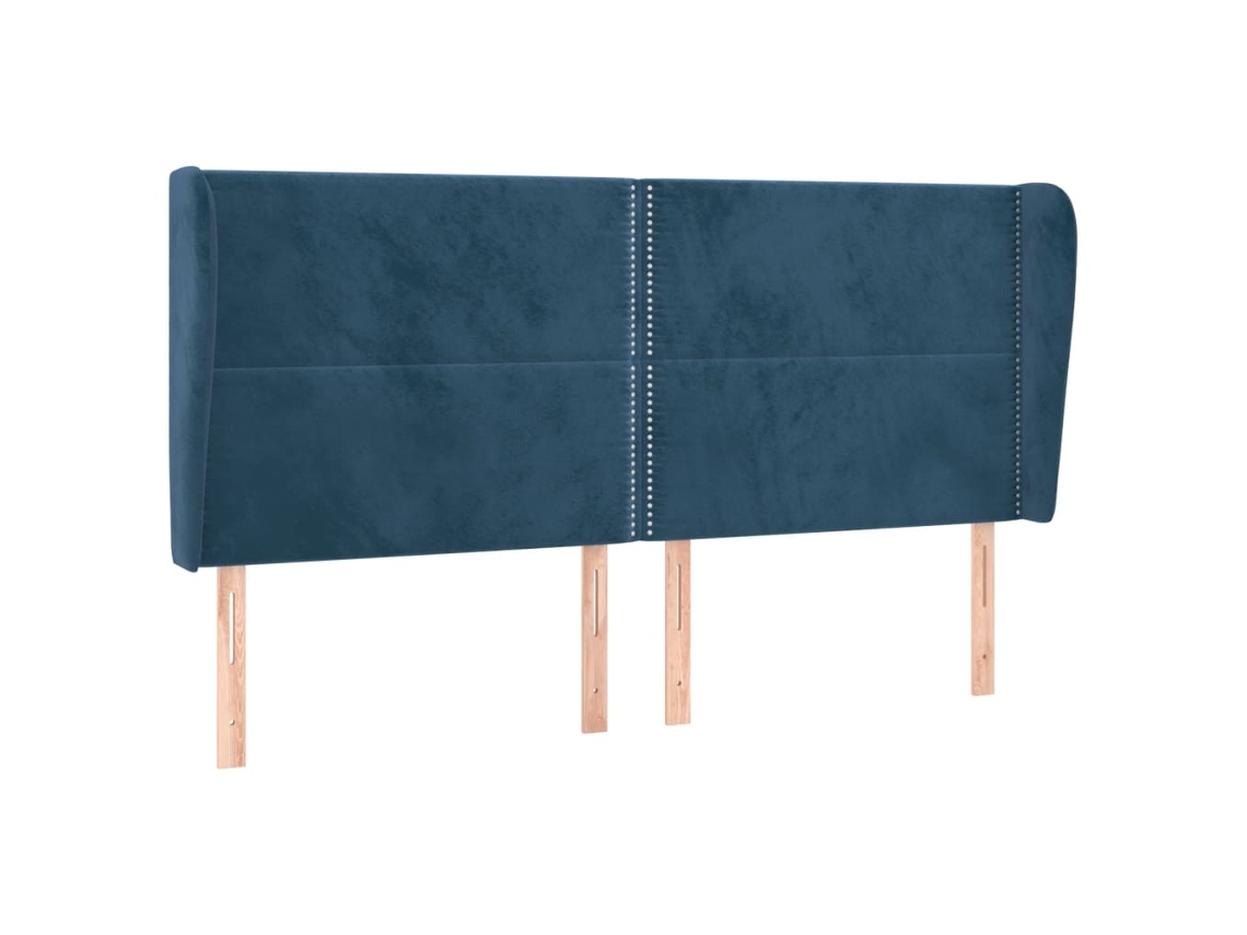 Headboard, Headboards Vidaxl Azul Veludo (163 X 23 X 118/128 Cm)