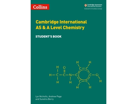 Livro cambridge international as & a level chemistry student's book de lyn nicholls,andrew page,sunetra berry (inglês)