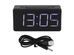 Relógio Eletrônico Led Com Soneca Para Estudante (preto)
