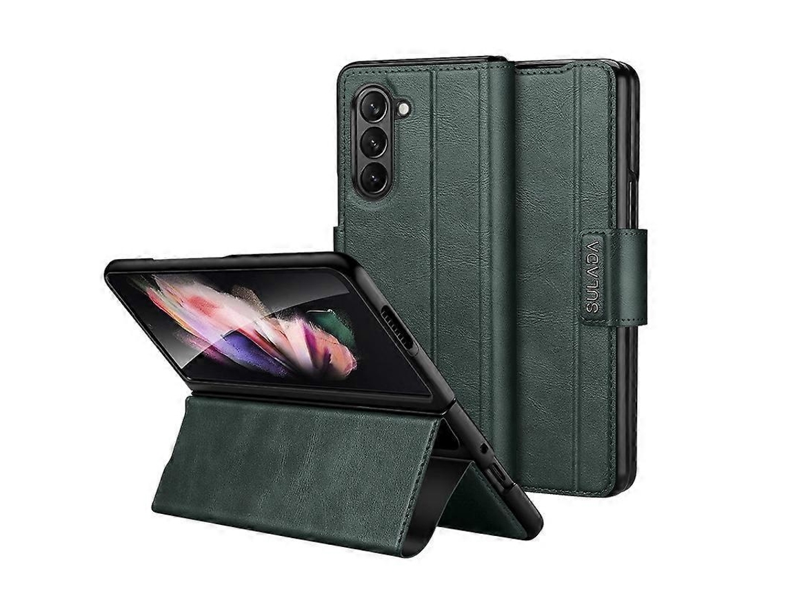 Capa Couro Magnética Para Samsung Galaxy Z Fold5, Elysve