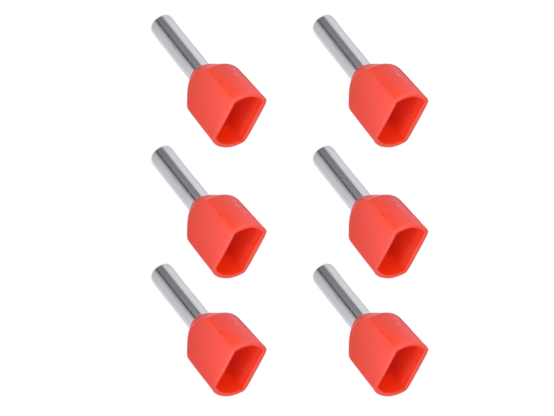 Laxiscreed Terminal De Cola De Cobre Isolado Para Ligações Com Fios 2x18awg