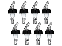 8 Bicos Medidores Automáticos, para Garrafas, Plástico, 1 Oz/30ml | S/MARCA