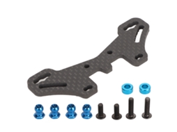 Mali base Carbono Amortecedor Traseiro Chassis para Carro Controle Remoto Tamiya 1/10 Tt02