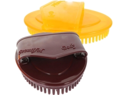 Escova De Banho Esfoliante Pvc 2 Peças Para Massagem No Couro Cabeludo E Limpeza Facial Doméstica, Escova Multifuncional
