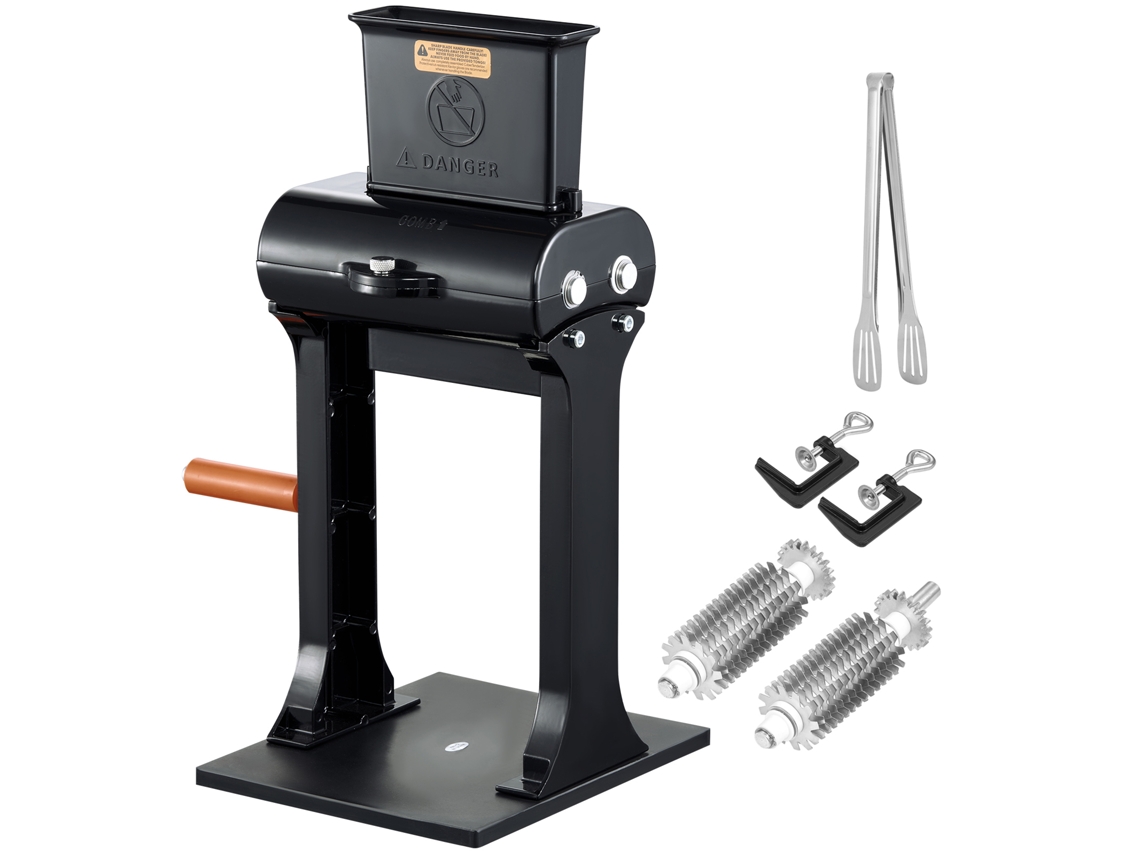 Amaciador De Carne Comercial Aço Inoxidável, Ferramenta Cozinha Manual Rápida E Fácil, Porta Alimentação 148 Mm Para Res, Peru, Frango, Porco