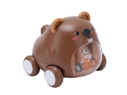 Mali carro de Inércia Pet Cute Leve Resistente a Impactos Animais Pull Back para Crianças Urso Pequeno