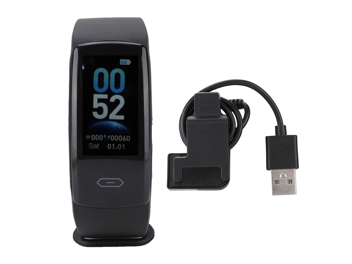 Pulseira inteligente Qs90plus com tela colorida, monitor de frequência cardíaca e à prova d'água Ip67 EOOCOO