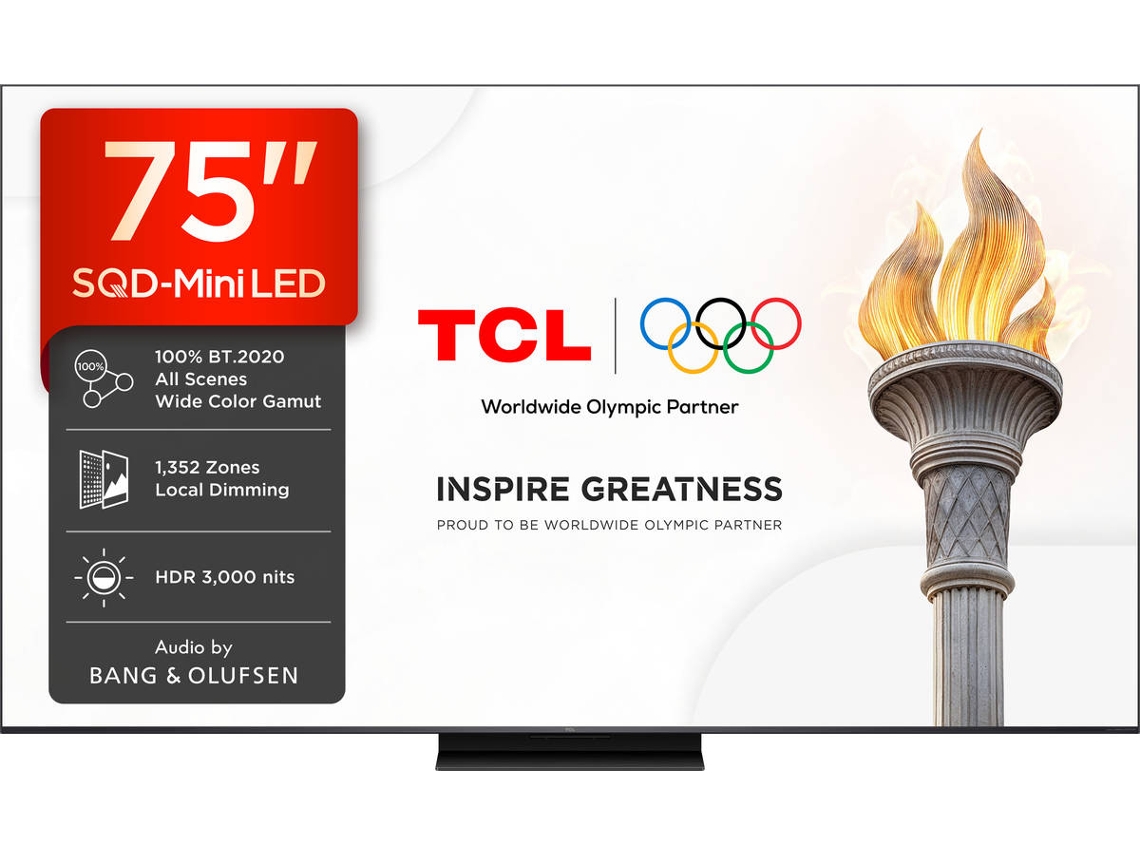 TV TCL 75C7L (SQD-MINILED - 75'' - 191 cm - 4K Ultra HD - Smart TV)