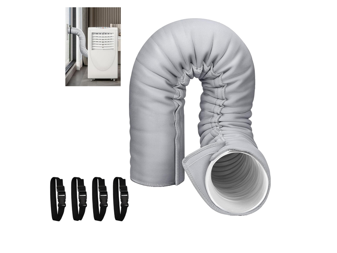 Capa Protetora Para Mangueira De Ar Condicionado Portátil, À Prova De Poeira E Com Isolamento Térmico, Dimensões: 150 X 53 Cm