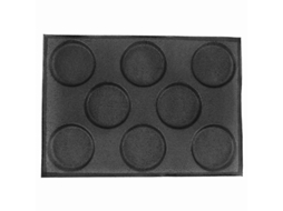 Formas de pão de hambúrguer de silicone perfuradas antiaderentes para assadeiras Zeuxo