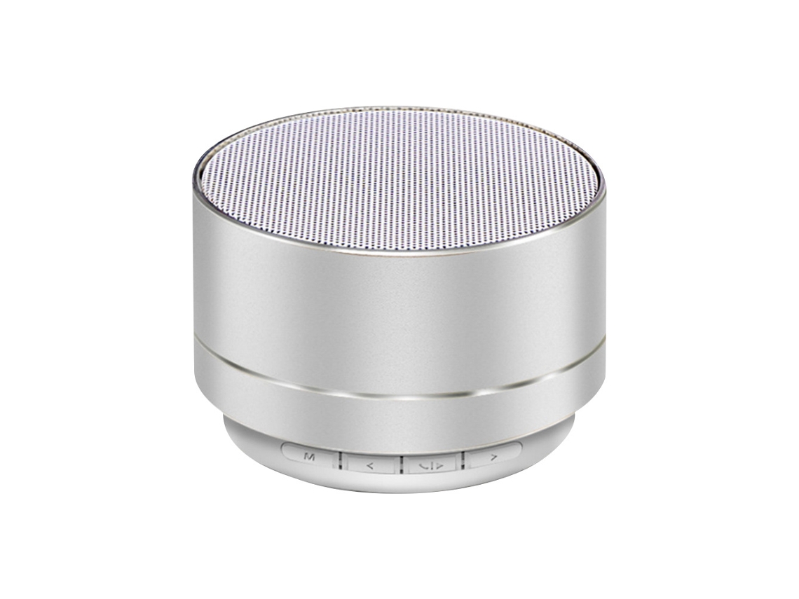 Caixa de Som Bluetooth Sem Fio, Entrada Aux, Função de Chamada, Cartão Tf, Alta Fidelidade MDUG (prateado)