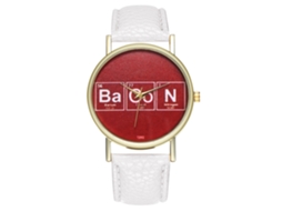Reloj De Cuarzo Clásico Moderno Pareja Casual Unisex Regalo (blanco)