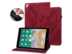 Capa de couro inteligente Webake com design de borboleta grande para iPad Air 2/9.7 (2018 e 2017)