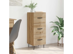 Vidaxl Buffet Carvalho Artisiano 34 X 34,5 X 90 Cm